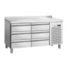 Positive Refrigerated Table 6 Drawers GN 1/1 with Backsplash