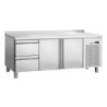 Mesa Refrigerada Positiva 2 Puertas y 2 Cajones GN 1/1 con Backsplash