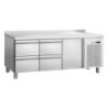 Mesa Refrigerada Positiva 1 Puerta y 4 Cajones GN 1/1 con Backsplash