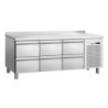Mesa Refrigerada Positiva 6 Cajones GN 1/1 con Backsplash
