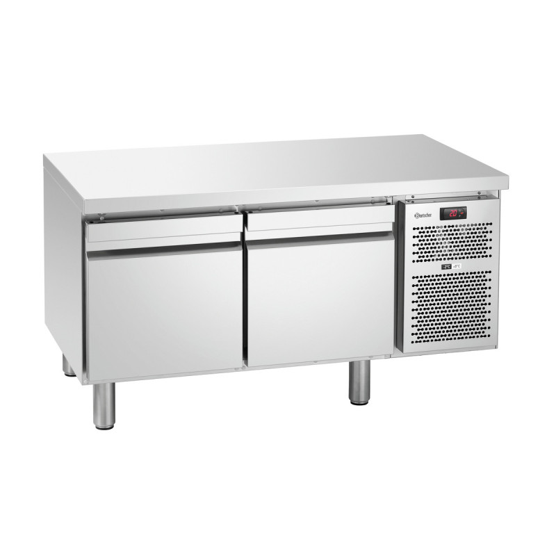 Mesa Refrigerada Positiva 2 Puertas GN 1/1 con Soubassement