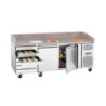 Mueble para Pizza Refrigerado con 2 Puertas y 7 Cajones