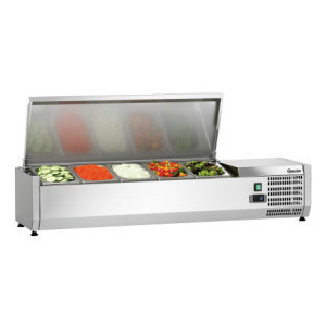 Saladette Refrigerada para Colocar Inox - 5 x GN 1/4