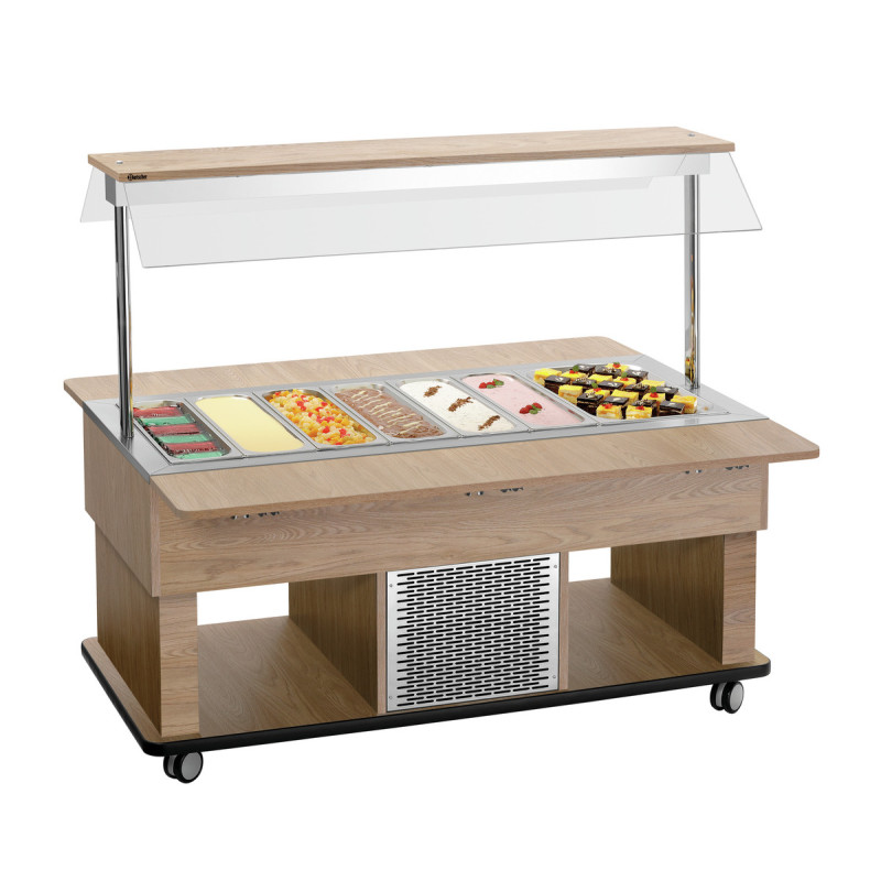 Carro Buffet Caliente Infantil - 4 x GN 1/1