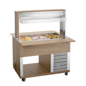 Chariot Buffet Chaud - 3 x GN 1/1