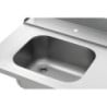 Mesa de Clasificación con Fregadero y Un Agujero - L 1495 x P 730 mm - Bartscher