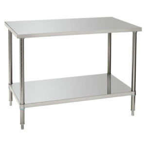 Mesa de Trabajo de Acero Inoxidable con Estante Inferior - P 700 mm - L 1200 mm - Bartscher