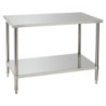 Mesa de Trabajo de Acero Inoxidable con Estante Inferior - P 700 mm - L 1200 mm - Bartscher