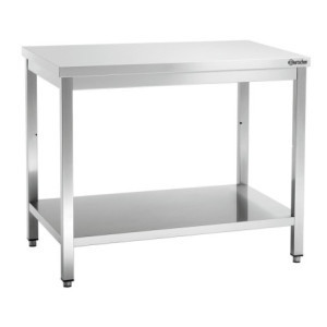 Mesa de Trabajo de Acero Inoxidable con Estante Inferior - P 700 mm - L 1000 mm - Bartscher