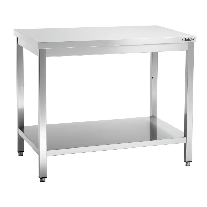 Mesa de Trabajo de Acero Inoxidable con Estante Inferior - P 700 mm - L 1000 mm - Bartscher