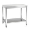 Mesa de Trabajo de Acero Inoxidable con Estante Inferior - P 700 mm - L 1200 mm - Bartscher
