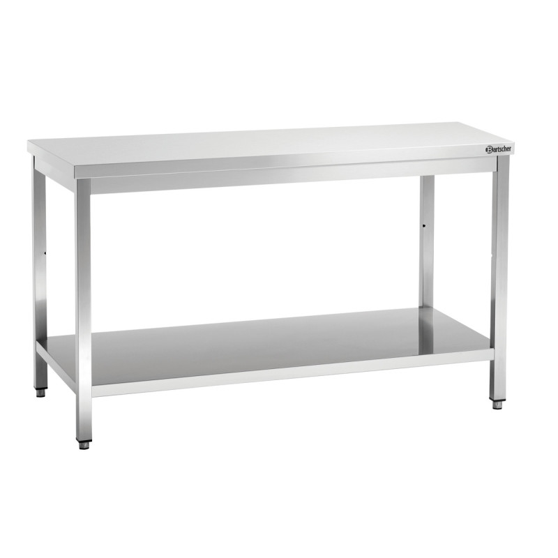 Table de Travail Inox avec Etagère Basse - P 700 mm - L 1600 mm - Bartscher Table de Travail Inox avec Etagère Basse - P 700 mm - L 1600 mm - Bartscher