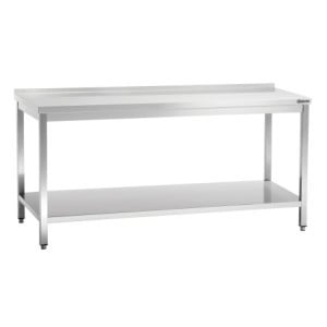 Table de Travail Inox avec Etagère Basse - P 700 mm - L 1800 mm - Bartscher