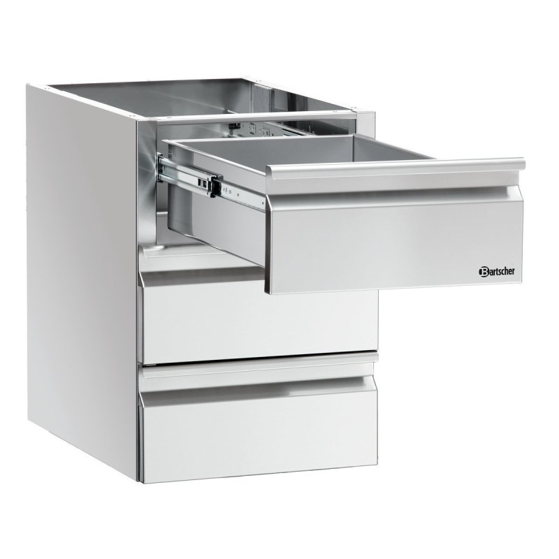 Columna Cajones 3 x GN 1/1 Mesa de Trabajo - Bartscher Columna Cajones 3 x GN 1/1 Mesa de Trabajo - Bartscher