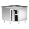 Mueble de Esquina en Inox - L 1000 x P 1000 mm - Bartscher