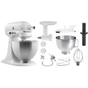 Batidora KitchenAid Blanca con Accesorios - 4,28 L - Bartscher