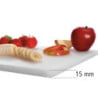 Tabla de cortar 400 x 300 mm - Blanca - 15 mm de grosor - Bartscher