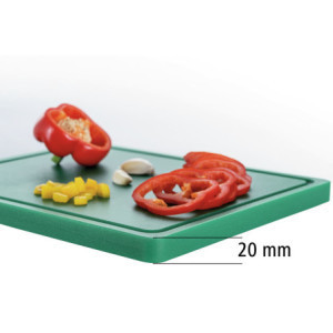 Tabla de cortar 325 x 265 mm - Verde - 20 mm de grosor - Bartscher