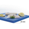 Tabla de cortar 325 x 265 mm - Azul - 20 mm de grosor - Bartscher