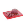 Tabla de cortar 325 x 265 mm - Rojo - 20 mm de grosor - Bartscher