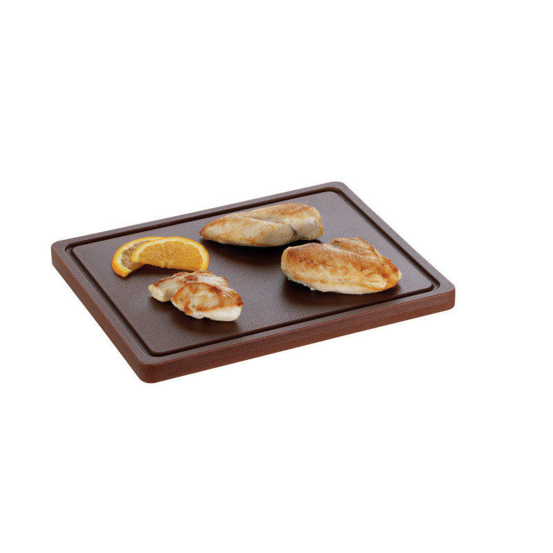 Tabla de cortar 325 x 265 mm - Marrón - 20 mm de grosor - Bartscher Tabla de cortar 325 x 265 mm - Marrón - 20 mm de grosor - Bartscher