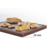 Tabla de cortar 325 x 265 mm - Marrón - 20 mm de grosor - Bartscher