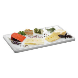 Tabla de cortar 530 x 325 mm - Blanca - 20 mm de grosor - Bartscher
