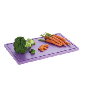 Tabla de cortar 530 x 325 mm - Violeta - 20 mm de grosor - Bartscher