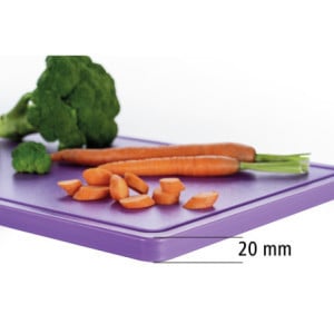 Tabla de cortar 530 x 325 mm - Violeta - 20 mm de grosor - Bartscher
