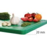 Tabla de cortar 530 x 325 mm - Verde - 20 mm de grosor - Bartscher