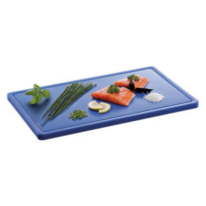 Tabla de cortar 530 x 325 mm - Azul - 20 mm de grosor - Bartscher