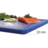 Tabla de cortar 530 x 325 mm - Azul - 20 mm de grosor - Bartscher