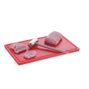 Plancha de Cortar 530 x 325 mm - Rojo - 20 mm de Espesor - Bartscher