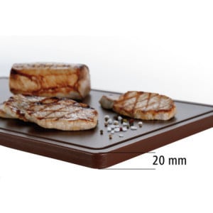 Tabla de cortar 530 x 325 mm - Marrón - 20 mm de grosor - Bartscher