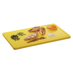 Tabla de cortar 530 x 325 mm - Amarillo - 20 mm de grosor - Bartscher