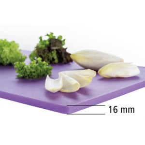 Tabla de cortar 600 x 400 mm - Violeta - 16 mm de grosor - Bartscher
