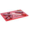 Tabla de cortar 600 x 400 mm - Rojo - 16 mm de grosor - Bartscher
