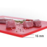 Tabla de cortar 600 x 400 mm - Rojo - 16 mm de grosor - Bartscher