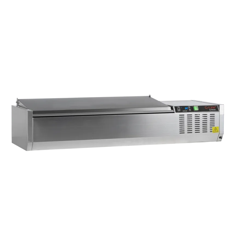 Saladette para Colocar Tapa Inox - Estática - 5 GN 1/4 - TEFCOLD Saladette para Colocar Tapa Inox - Estática - 5 GN 1/4 - TEFCOLD