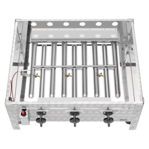 Parrilla Combinada a Gas - 3 Quemadores