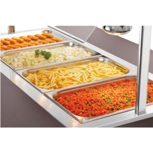 Carro Buffet Caliente Infantil - 4 x GN 1/1