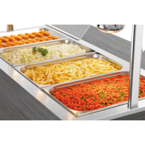 Carro Buffet Caliente Infantil - 4 x GN 1/1