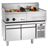 Mesa Refrigerada Positiva 2 Puertas GN 1/1 con Soubassement