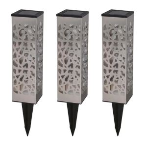 Organic Stainless Steel Solar Beacon - Set of 3 - Lumisky