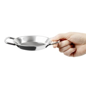 Mini Plato de Paella en Acero Inoxidable 120mm - Gastronoble