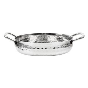 Plat en Inox Martelé Table Presentation 150mm - Gastronoble