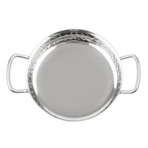 Plat en Inox Martelé Table Presentation 150mm - Gastronoble