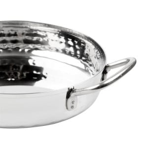Plat en Inox Martelé Table Presentation 150mm - Gastronoble