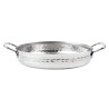 Plat en Inox Martelé Table Presentation 180mm - Gastronoble