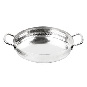 Plat en Inox Martelé Table Presentation 180mm - Gastronoble